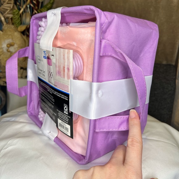 NWT Mainstays shower set with tote - Picture 3 of 6